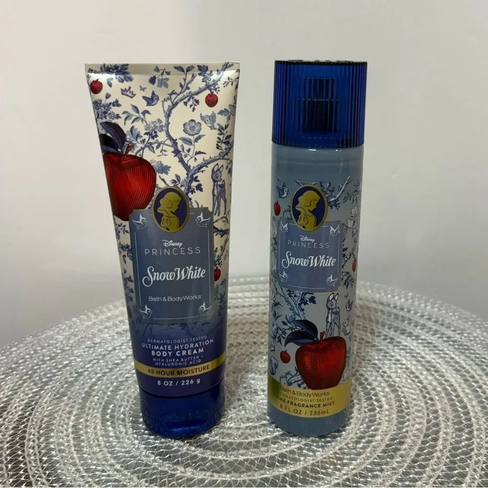 BBW Disney Princess Snow White Fragrance Mist and Body Cream Set of 2 NWT